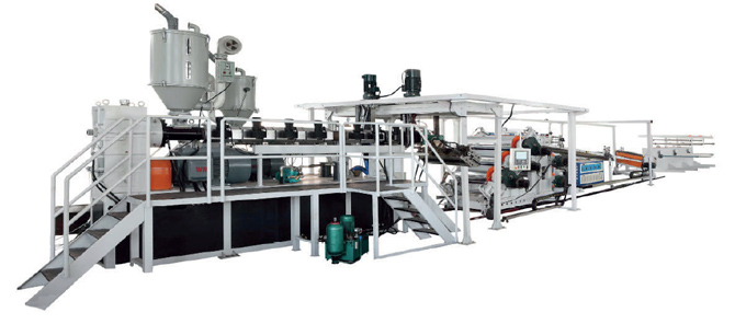 Sheet extrusion with raw material pet and pet on the agenda